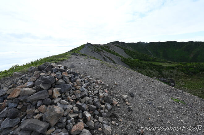 羊蹄山、倶知安コースの登山道
