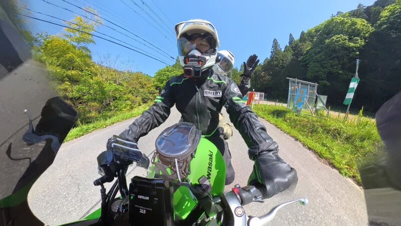 Insta360で撮影したバイクの写真