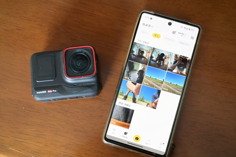 Insta360 Ace Proをアプリ接続